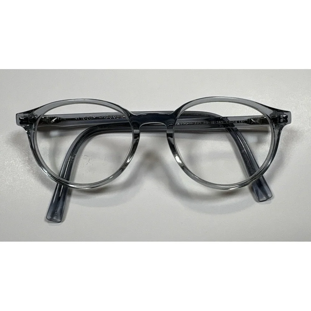 Warby Parker Eyeglasses Watts M 371 Pacific Crystal FRAMES ONLY 49-18-145